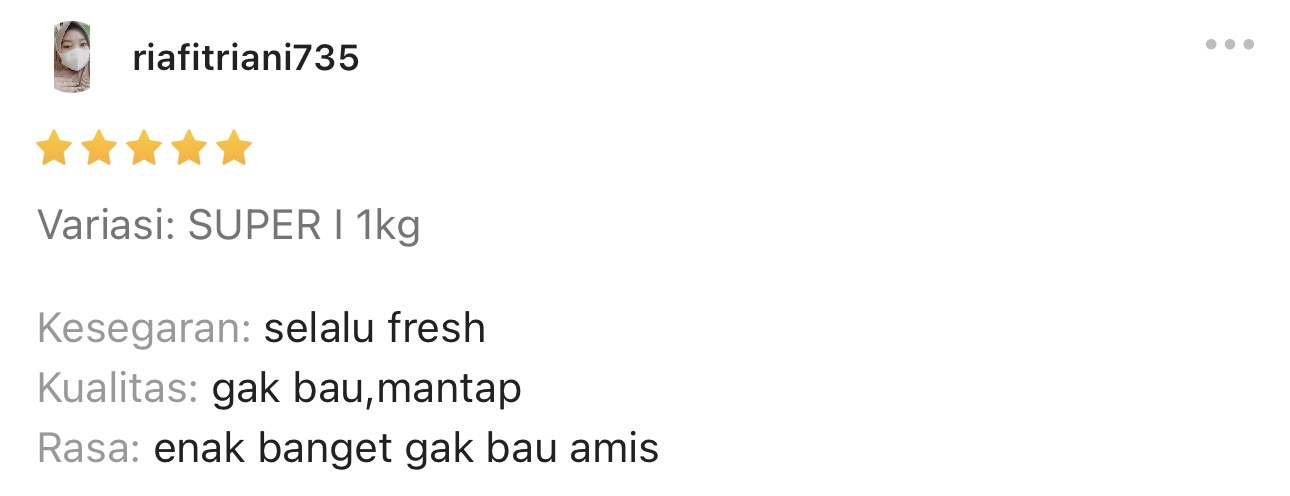 Review pelanggan Purclo 1