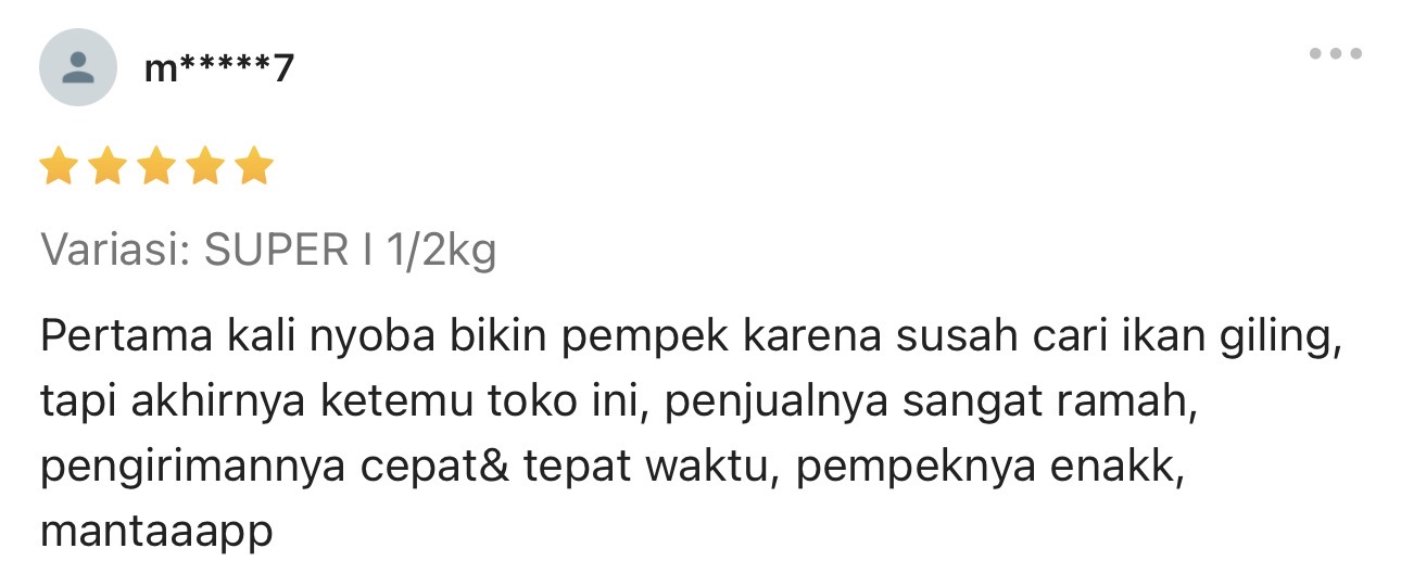 Review pelanggan Purclo 9